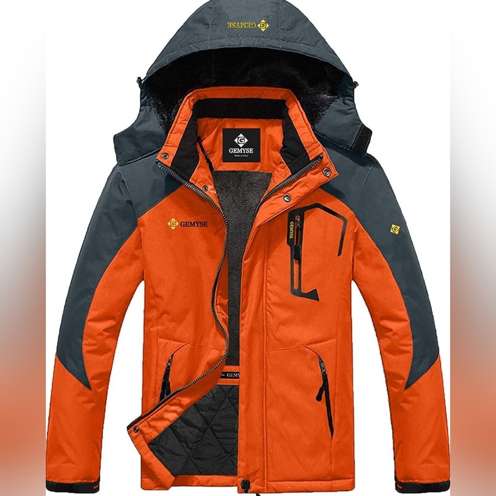 GEMYSE Men's Mountain Waterproof Ski Snow Jacket
